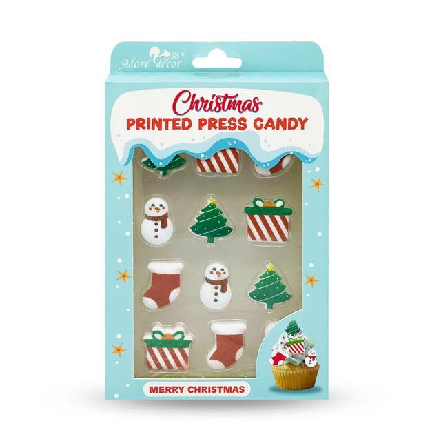 Maligayang Pasko Printed Press Candy Decor Edible Sprinkles