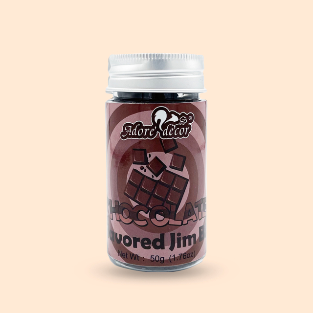 Jimmy's met chocoladesmaak strooien eetbare taartversieringssnoepjes