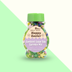 Gespikkelde suiker-ei-strooimix