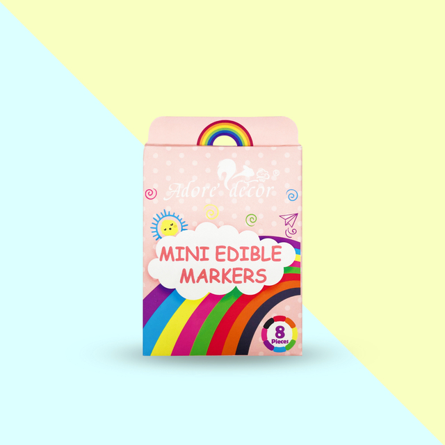 Mini eetbare stiften voor het bakken van taartdecoratie
